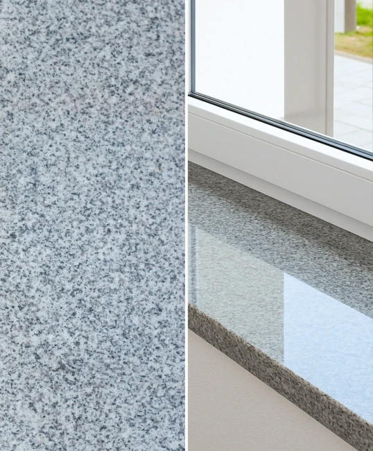Parapet granitowy szary polerowany G603 182x30x2 cm