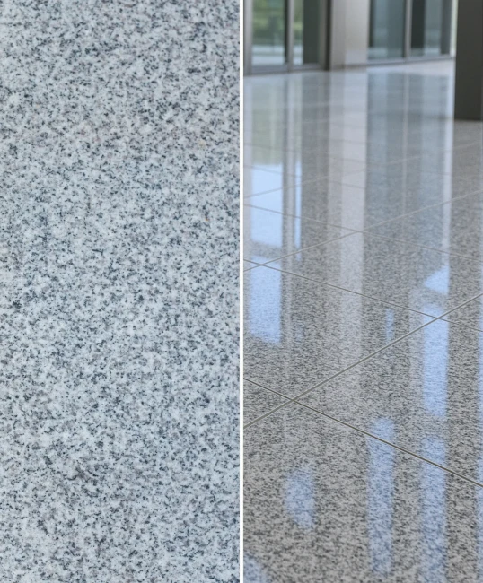 Płytka granitowa szara polerowana G603 new 60x60x1,5 cm