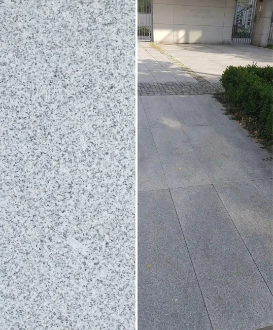 Płytka granitowa szara płomieniowana G603 120x60x3