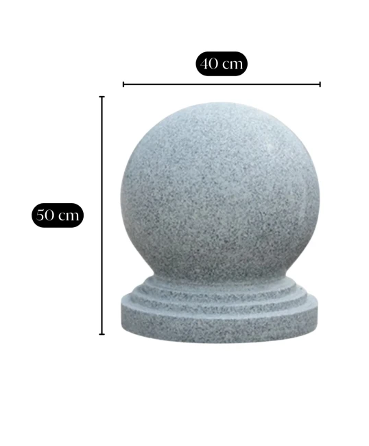 Ogrodowa Kula Granitowa polerowana G603 fi 40 cm