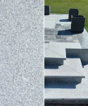 Granit-Trittstufe Bullnose G603 Grau 135x35x2 cm