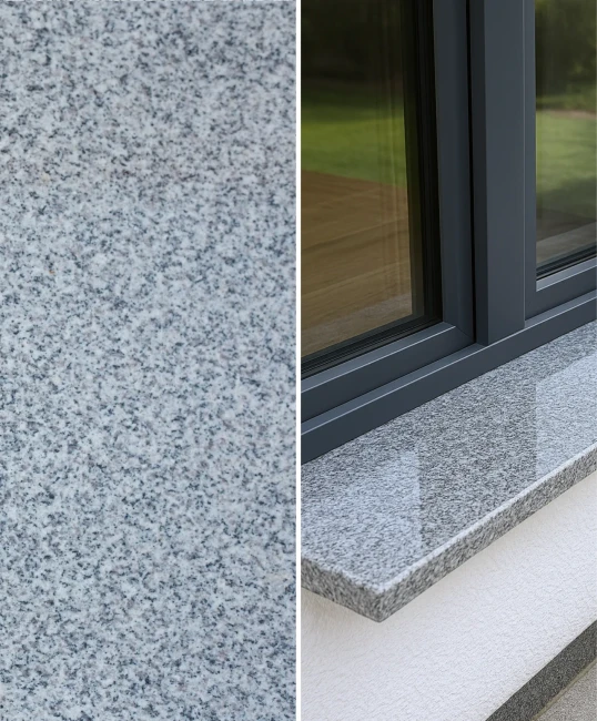 Parapet granitowy szary polerowany G603 92x30x2 cm
