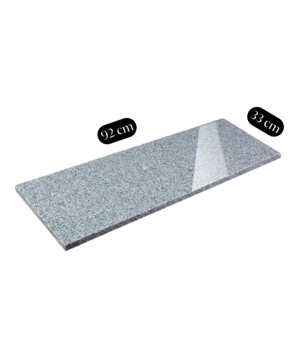 Parapet granitowy szary polerowany G603 New 92x33x2 cm