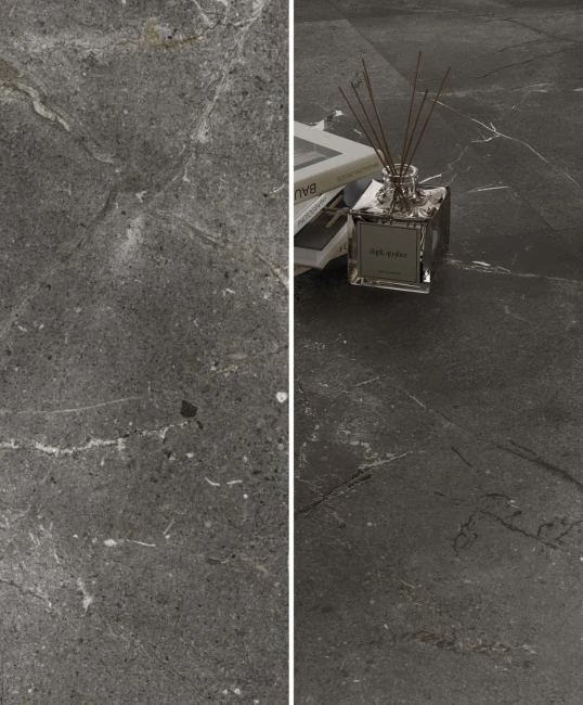 Płytka Gresowa Ceramica Mask Graphite imitująca kamień 60x120