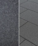 Granitplatte geflammt G690 Basalt Schwarz 40x60x2 cm