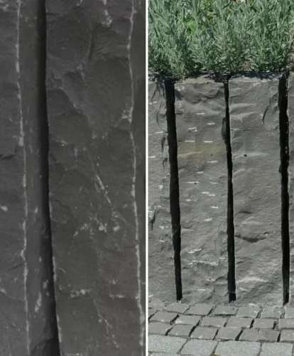 Ogrodowa Palisada Łupana G690 Bazalt Black 50x10x10 cm