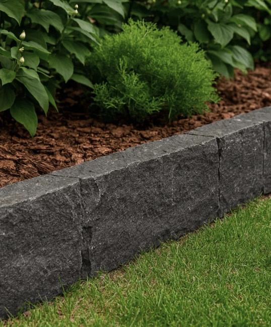 Palisada łupana | Obrzeże G690 Bazalt Black 100x20x5 cm