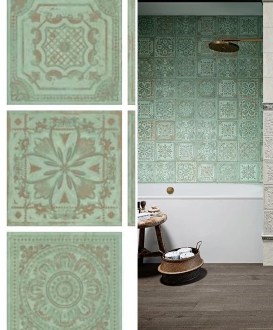 Gatsby Green Tin 20x20