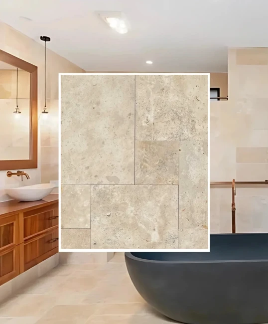 Próbka Trawertyn Light Bębnowany