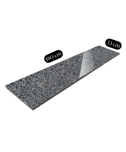 Stopnica granitowa Dark Grey New G654 polerowana 180x33x2 cm