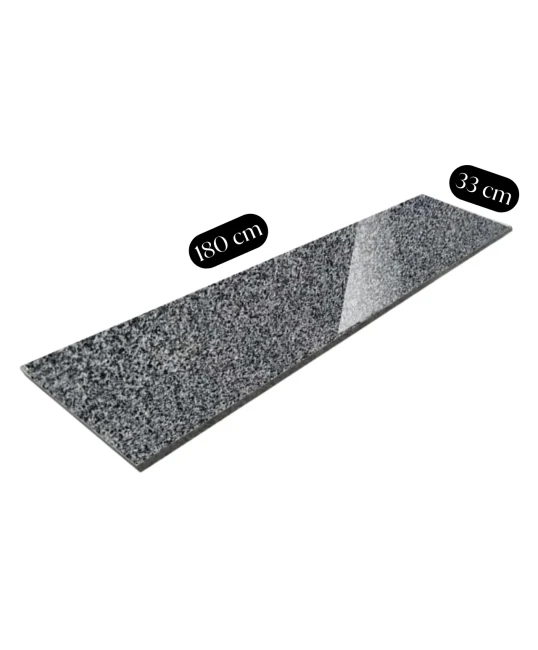 Stopnica granitowa Dark Grey New G654 polerowana 180x33x2 cm