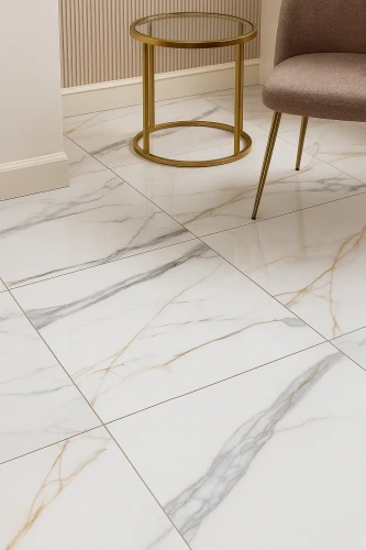 Gres Marble Grey Gold polerowany 60x60x0,8 cm