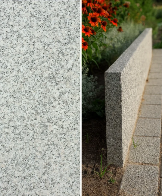 Obrzeże granitowe G602 8x25x100 cm góra płomień