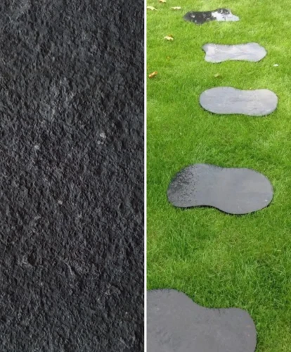 Kamień na ścieżki | Płytki ogrodowe Kadappa Black Limestone Natural t/h 40x60 2-4 cm