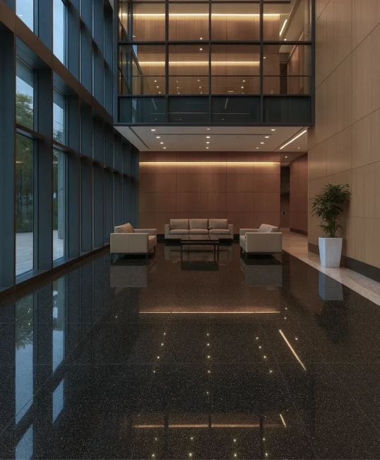 Płytka granitowa polerowana Black Galaxy 61x30,5x1 cm