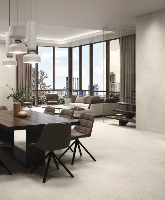 Asphalt Off White 120x120 beton