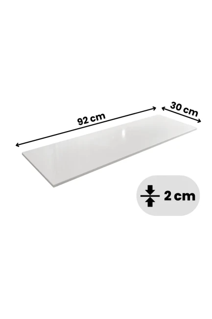 Parapet konglomeratowy Polare Snow White 92x30 cm wymiary