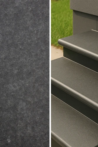 Stopnica Płomieniowana G690 Bazalt Bullnose 135x35x2+2