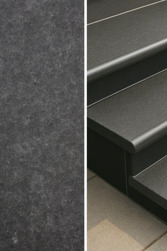 Stopnica Płomieniowana G690 Bazalt polerowana bullnose 160x40x3 cm