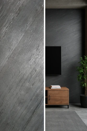 Fornir kamienny Line Black XXL 122x244x0,2 cm