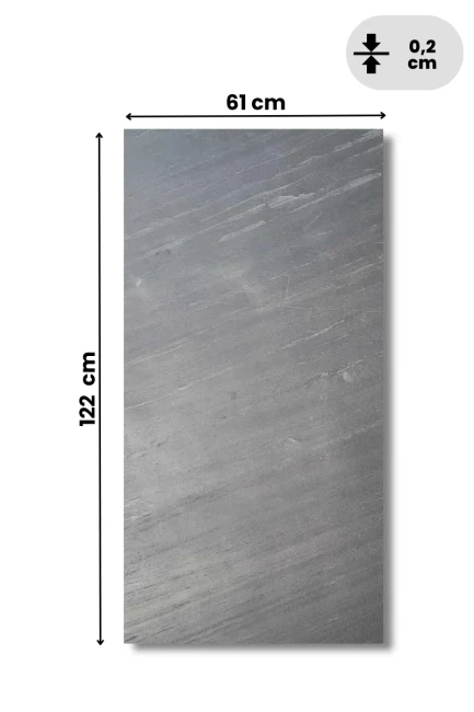 Fornir Kamienny Line Black 122x61x0,2 cm Samoprzylepny