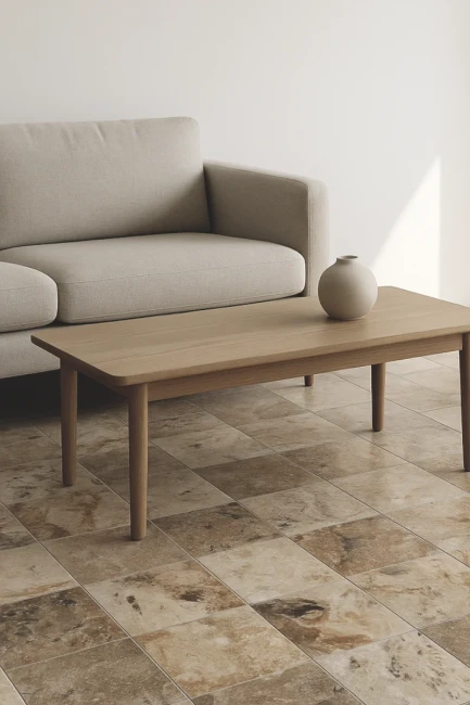 Trawertyn Philadelphia Niewypełniony Szlif Bębnowany 20,3x20,3x1,2 cm