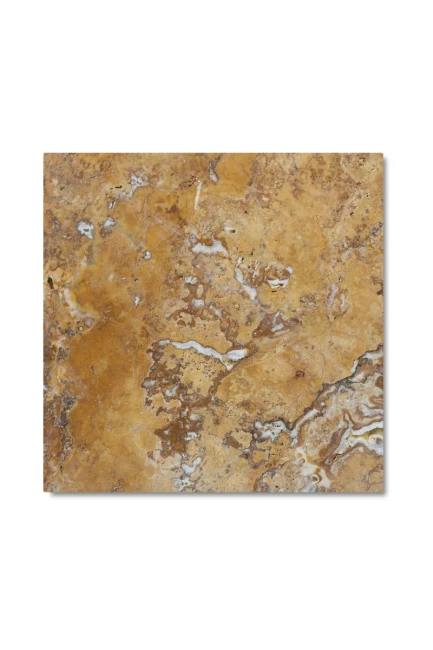 Trawertyn Yellow Szlifowany Niewypełniony Modern Tumbled 20,3×20,3x1,2 cm