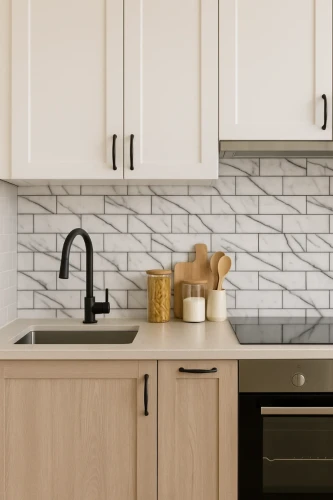 Marmur Lilac Cegiełka Szczotkowana 30,5×7,6×1 cm