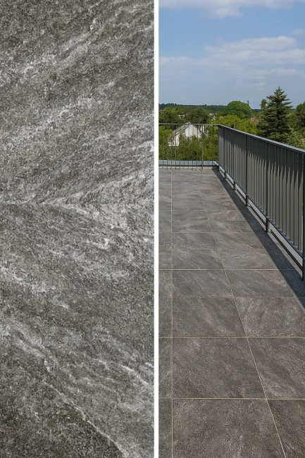 Płytka gresowa 20mm Rasa Grey Matowa 60x60x2 cm
