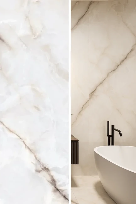 Gres Marble Liera Onyx Dusk Polerowany 120x60x0,9 cm