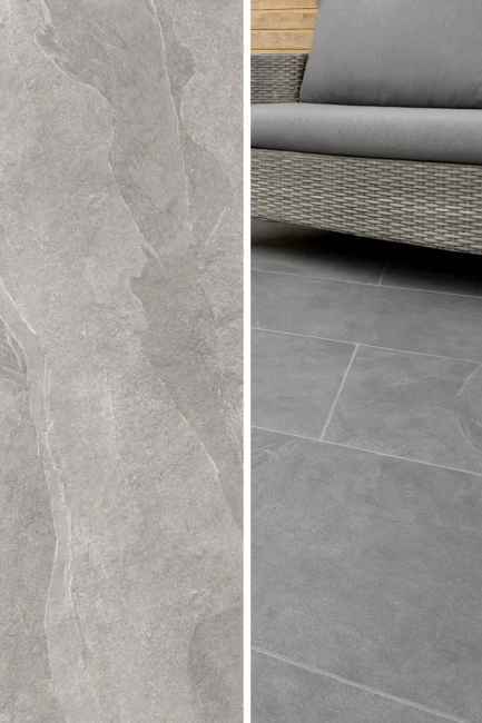 Płytka gresowa City Grey Slate 45x90x2 cm – gres tarasowy 20 mm