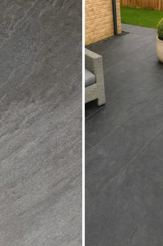 Płytka gresowa 20 mm City Quartz Black 45x90x2 cm