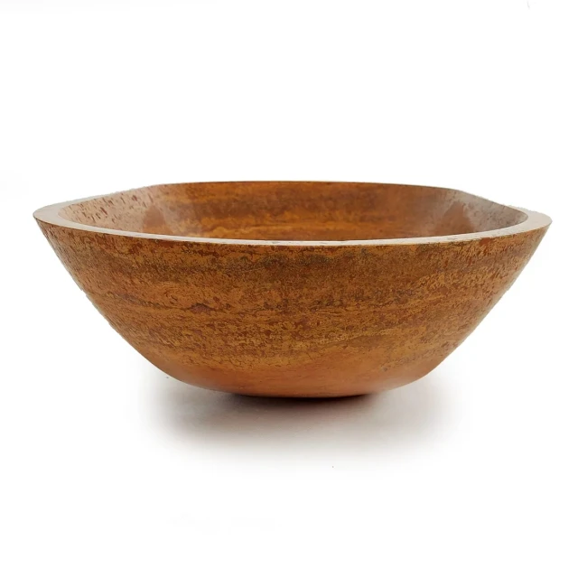 Umywalka Trawertynowa Bordeaux Czerwony Satynowa 40x57,5x14,5 cm
