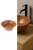 Umywalka Trawertynowa Bordeaux Czerwony Polerowana 42x42x16 cm