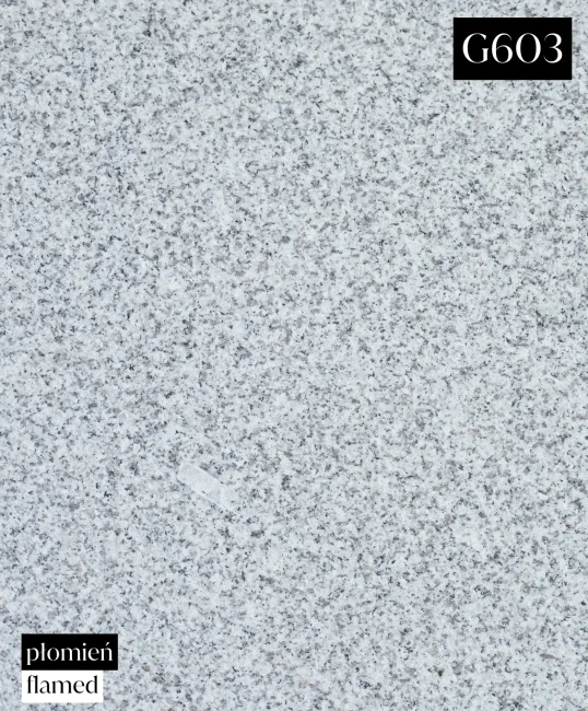 Płytka granitowa szara płomieniowana G603 New 60x60x5 cm
