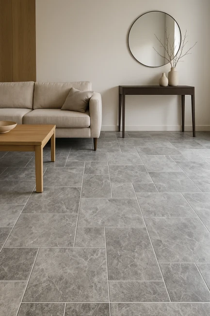 Płytka marmurowa 12 mm Atlantic Grey satynowa matowa modularna komplet = 0,742m2 | Komplet Rzymski