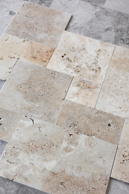 Trawertyn Blend Mix Bębnowany 1,2 cm | Komplet Rzymski 0,742 m2