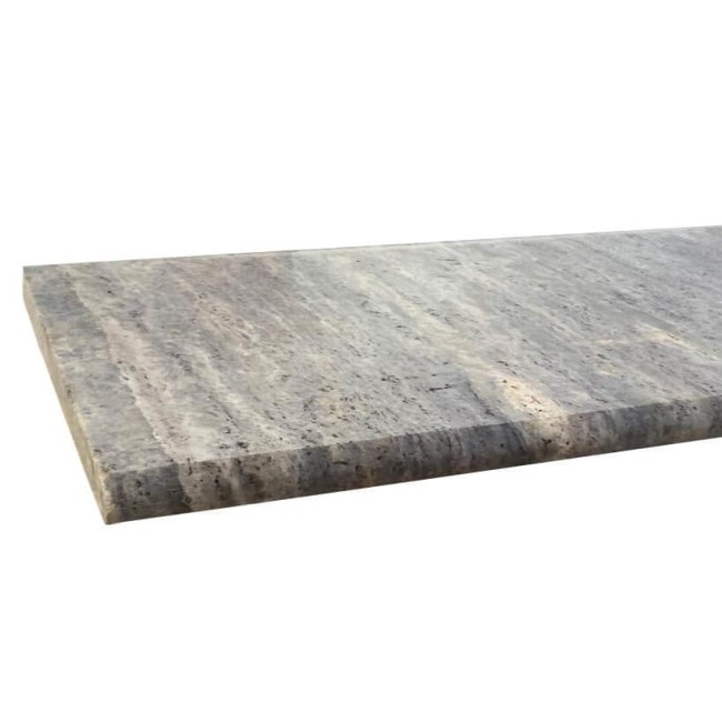 Stopnica Trawertyn Ash Mix Szlifowany Bullnose 135x33x3 cm