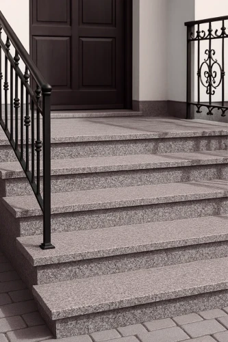 Stopnica granitowa brązowa płomieniowana Królewski Brąz G664 180x33x2 cm