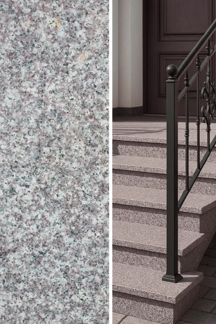 Stopnica Granitowa G664 Królewski Brąz Płomieniowana 150x33x3 cm