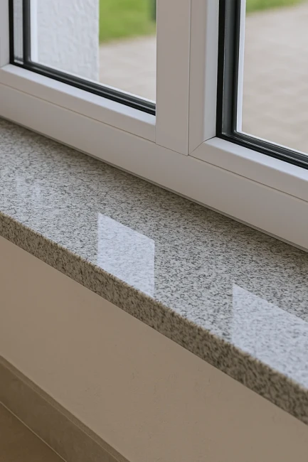 Parapet granitowy szary polerowany G603 122x30x2 cm