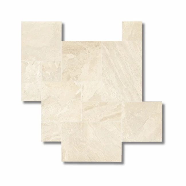 Płytka marmurowa 12 mm Diana Royal Bębnowana kpl=0,743m2 | Komplet Rzymski