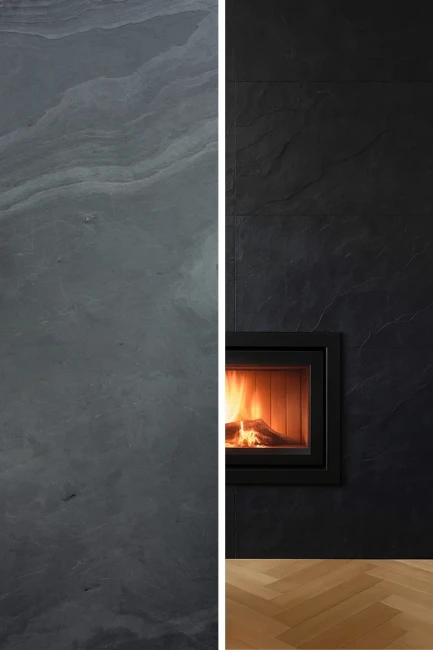 Fornir Kamienny Black Slate XXL 122x305x0,2cm