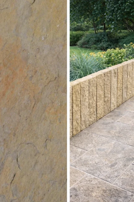 Palisada | Obrzeże Wapienne Tandur Yellow Limestone 100x20x5