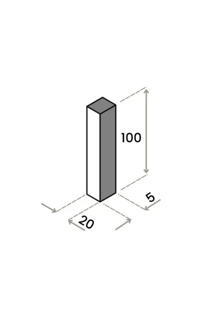 Palisada | Obrzeże Wapienne Tandur Yellow Limestone 100x20x5