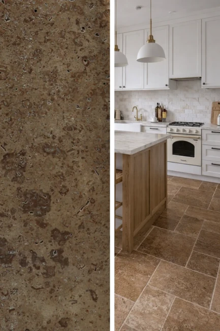 Trawertyn Noce French Pattern 12mm 1kpl= 0,742m2 | Komplet Rzymski