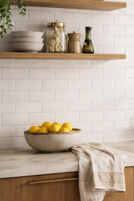 Płytka gresowa Artisan White 6,5x20 cegiełka