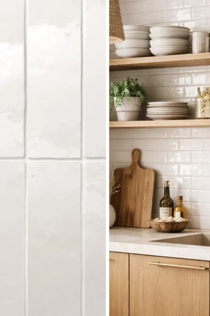 Płytka gresowa Artisan White 6,5x20 cegiełka