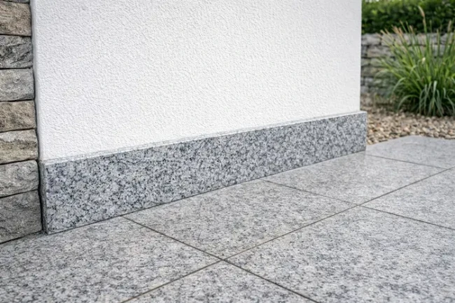 Cokół granitowy polerowany G602 61x8x1 cm