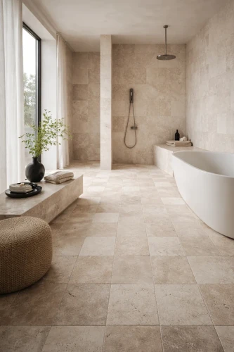 Trawertyn Super Light Szlifowany Niewypełniony Modern Tumbled 20,3x20,3x1,2 cm